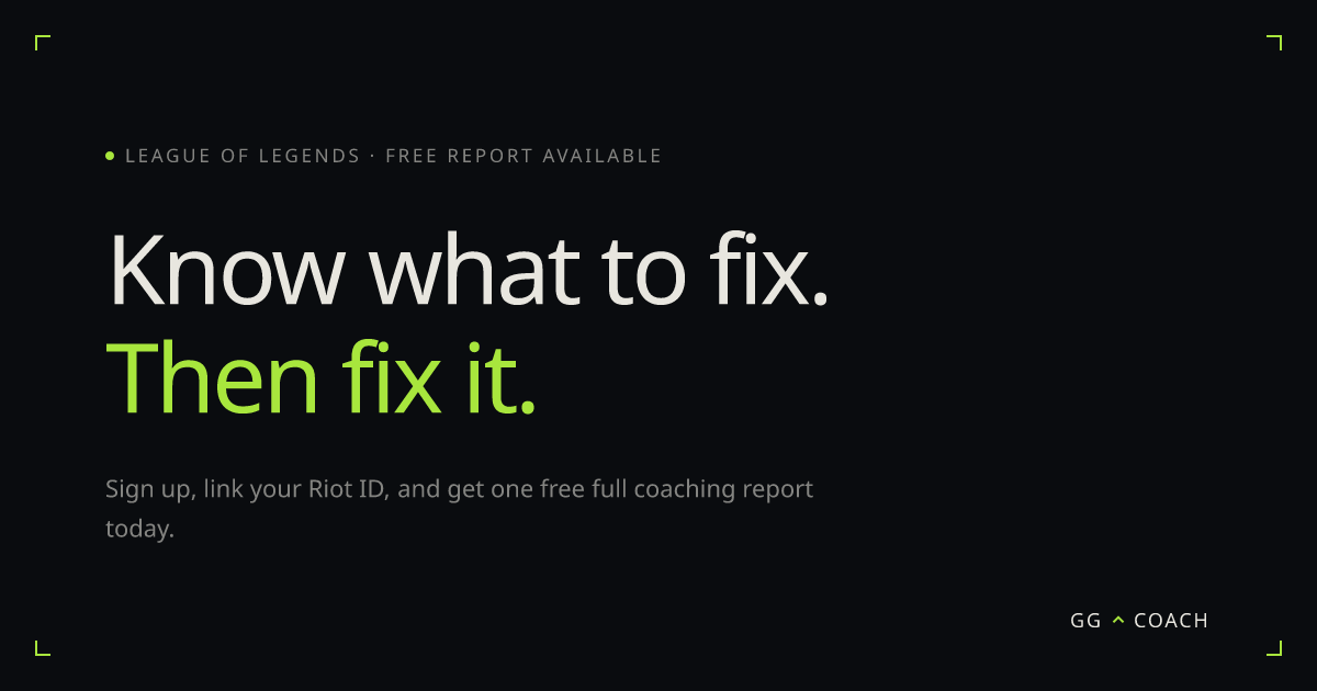 GG Coach — Stop being hardstuck.